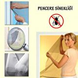 BUFFER® Tek Camlı Pencere Uyumlu Tek Kanat Pencere Sinekliği