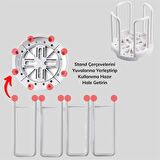 Tabak Bardak Kase Standı Bulaşık Kurutma Tutucu Mutfak Düzenleyici Organizatör