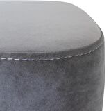 Arasta Ece 50x40 cm Puf Tabure Masif Ayak-Antrasit