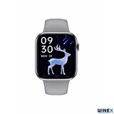 Winex Watch 7 Android İos Uyumlu Akıllı Saat Gümüş
