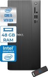 Dell Tower ECT1250 Intel Core I5 14400 48GB Ddr5 1tb SSD UHD Graphics 730 Freedos Kurumsal Masaüstü Bilgisayar ECT125014F18 + Zettausb