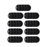 3lü Kablo Organizer - Kablo Tutucu 5 Kanallı / Siyah - 3 Paket X 3 Adet