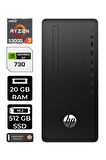 HP 295 G9 RYZEN 3 5300G 20GB RAM 512GB SSD GT730/4GB W11HOME 6D391EA MASAÜSTÜ PC & PER4 BELLEK