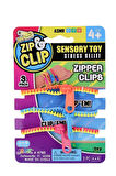 Zip Clip Zipper Clips 3lü Duyusal Oyuncak Fermuarlı Bilezik Seti: Fermuarları Açıp Kapayarak Odaklanın, Rahatlayın!