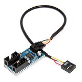 9 pin erkek to 4 port dişi usb 2.0 çoklayıcı kart