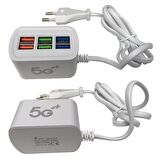 220v to 6 port usb hızlı şarj 5v 3.1A quick şarj adaptörü