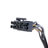 8 pin (6 + 2) PCI-E dişi to 2x 15 pin sata erkek güç kablosu 30 cm 