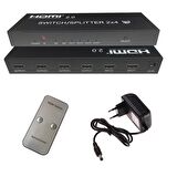 HDMI 2.0 2x4 Switcher/Splitter 4kx2k-60Hz hmı switcher-splitter