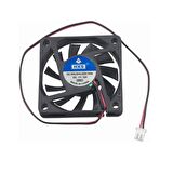 Dc 12v  7cm 2 pinli soğutucu fan 7x7x1,5 cm fan