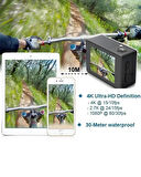 4K Ultra HD Aksiyon Kamerası – Su Geçirmez, Geniş Açı, Spor ve Vlog Çekimi İçin