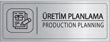 Mayeka Üretim Planlama İsimlik Gümüş Metal Kapı İsimliği Levhası Yönlendirme Tabelası