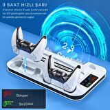 Cosmostech PS5 Playstation 5 Standart CD ve Dijital Sürüm Uyumlu YH-62 Cooling Soğutuculu Fanlı Controller Şarjlı Stand