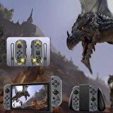 Cosmostech NS Switch Uyumlu 2'li J-C Joycon PAD Controller Gamepad Oyun Kolu Siyah Desenli