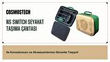 Cosmostech NS Switch V1 ,V2 ,OLED Konsolları için Aksesuar , Büyük Boy Seyahat Taşıma Çantası