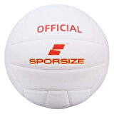 Voleybol Topu | Resmi Boyut | Plaj & Açık Hava Kullanıma Uygun 260 - 280 Gram Beyaz