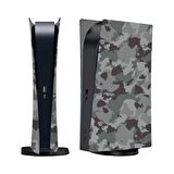 Cosmostech PS5 Dijital Sürüm Uyumlu - Army Kamuflaj Desenli Konsol Faceplate Shell Covers Kapakları