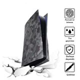 Cosmostech PS5 CD Sürüm Uyumlu - Army Kamuflaj Desenli Konsol Faceplate Shell Covers Kapakları