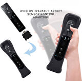 Wii Remote Motion Plus Sensör Adaptörü Siyah