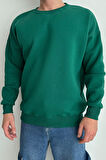 Erkek Bisiklet Yaka Oversize Sweatshirt
