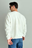 Erkek Bisiklet Yaka Oversize Sweatshirt