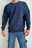 Erkek Bisiklet Yaka Oversize Sweatshirt