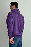 Erkek Kapüşonlu Oversize Sweatshirt