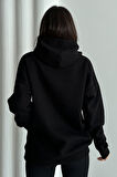 Kadın Kapşonlu Oversize Sweatshirt