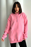 Kadın Kapşonlu Oversize Sweatshirt