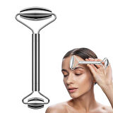 Metal Cilt Sıkılaştırıcı Face Gua Sha Rulosu Yüz Masaj Roller Model 1