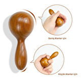 Ahşap Yüz Masaj Aparatı Gua Sha Graston Refleksoloji SPA Aleti