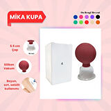Silikon Vakumlu Mika Yüz Masaj Kupası No:4 Kırmızı