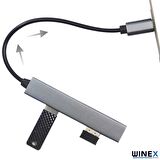 Winex Macbook, Phone, Android Type-C to 4xUsbA Çoğaltıcı Adaptör Port Hub