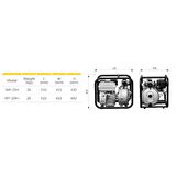 Gardenpro WP-20H2 Yüksek Basınçlı Benzinli Su Motoru 75 mt