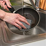 Technow Paslanmaz Çelik Sihirli Inox Yağ ve Kir Çözücü Tel Bulaşık Süngeri 2 Adet