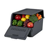 Technow Motek MT-40 S-Box 8 Litre Çok Amaçlı Organizer Düzenleyici Antrasit  1 Adet