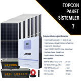 Güneş Enerjisi Bağevi Hazır Solar Paket - 11Kw Mppt Akıllı İnverter + 18X 600W Güneş Paneli+ 3X 48V 100Ah Lityum Akü