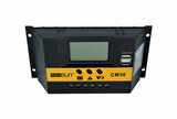 Mexxsun 30A 12/24V Şarj Kontrol Cihazı Regülatör