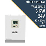Lexron 3Kw Mppt 40-500V Dc Input Yüksek Voltaj Akıllı Tam Sinüs İnverter