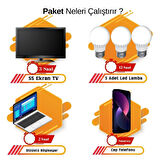Güneş Enerjisi TV+ Aydınlatma Paketi - 300W ModifiyeSinus İnverter + 1x 12V 105W Güneş Paneli +1x 12V 40AH Jel Akü