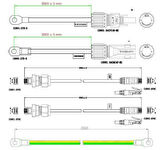Pylontech FC0500M-40 Akü Denetleme BMS, Taban, Kablolar, Force H2 için
