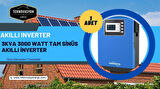 Güneş Enerjisi  Hibrit Paket 3 Kva Tam Sinüs İnverter 330 watt Güneş Paneli 150 Amper Jel Akü İ-700 WATT 24 V Rüzgar Türbini + Hibrit Şarj Kontrol Cihazı