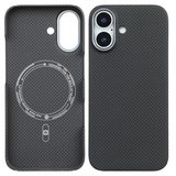 iPhone 16 Uyumlu Premium Karbon Fiber Kılıf Darbe Emici Lüks Kamera Korumalı MagSafe Destekli
