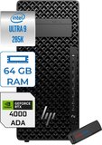 Hp Z2 G1I Intel Core Ultra 9 285K 5.5ghz 64GB 512GB SSD 20GB Rtx 4000 Ada Freedos 1200W Iş Istasyonu B34JFESF21 + Zettausb