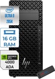 Hp Z2 G1I Intel Core Ultra 9 285K 5.5ghz 16GB 4tb SSD 20GB Rtx 4000 Ada Windows 11 Pro 1200W Iş Istasyonu B34JFESP04 + Zettausb