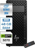 Hp Ws Z2 G1I Intel Core Ultra 9 285K 5.5ghz 48GB 2tb SSD 12GB/RTX5070 Windows 11 Pro 700W Iş Istasyonu B34JZESP19 + Zettausb