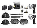 Yongnuo YNLUX100 100W Bi-Color COB LED Işık 2'li Softbox Set