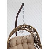 Capri Swing Nobel Tekli Rattan Bahçe Balkon Salıncağı