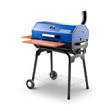 Rehome Guruss CG-075 Barbekü Mangal | Kömürlü | 75 Cm | Gece Mavisi | Tam Set