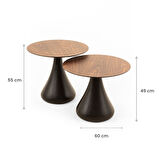Mushroom Set Sehpa | Mantar Sehpa | Ceviz | Rehome