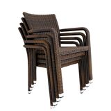 Sunsire 100x200  Rattan Bahçe Masa Takımı | Rehome